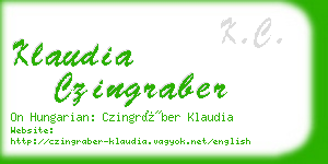 klaudia czingraber business card